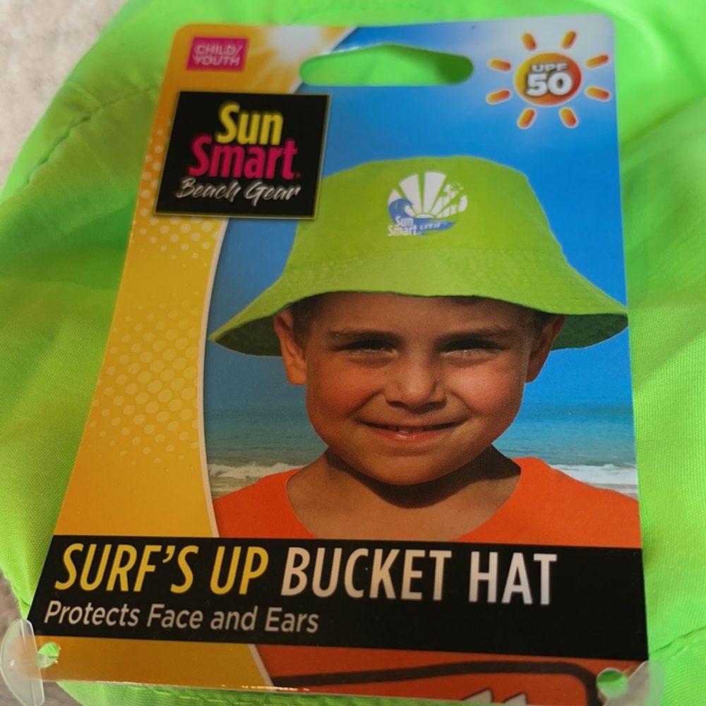 🌷SUNSMART BUCKET HAT SIZE CHILD/YOUTH NWT